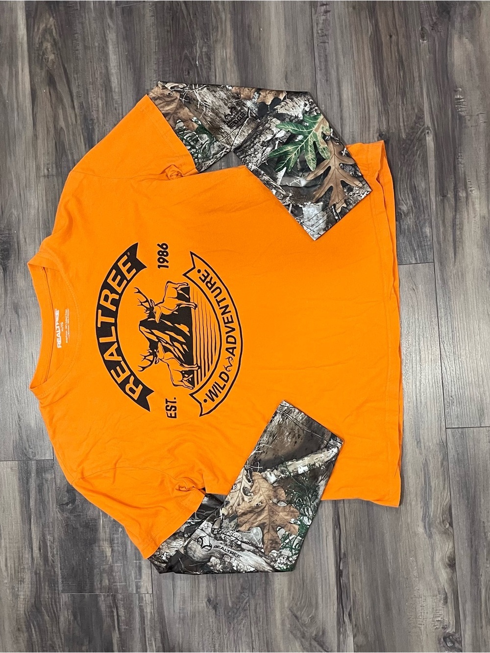 Realtree Orange Camo Layered-Look Long Sleeve Shirt - Picture 2 of 4
